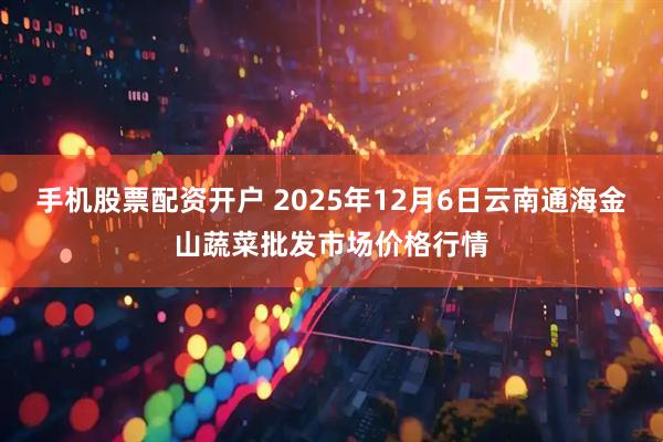 手机股票配资开户 2025年12月6日云南通海金山蔬菜批发市场价格行情