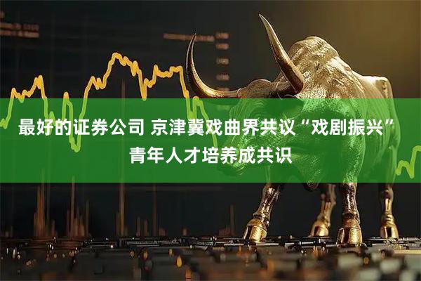 最好的证券公司 京津冀戏曲界共议“戏剧振兴” 青年人才培养成共识